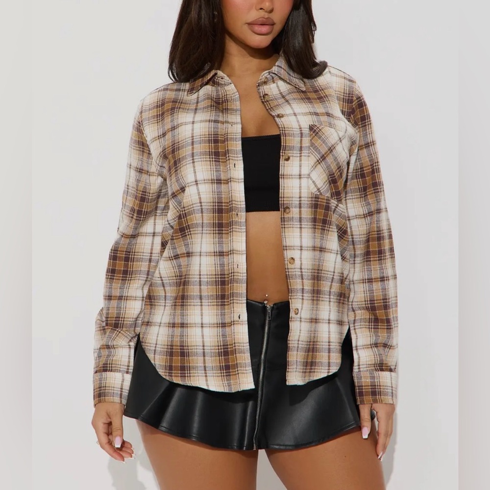Lexie Baddie Flannel Shirt